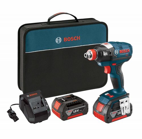 Bosch IDH182-01 18V Brushless Socket Ready Impact Driver with 2 Batteries